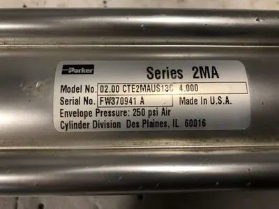 Parker 2MA CTE2MAUS13C Air Cylinder Pneumatic 2″ x 4″ Single Rod