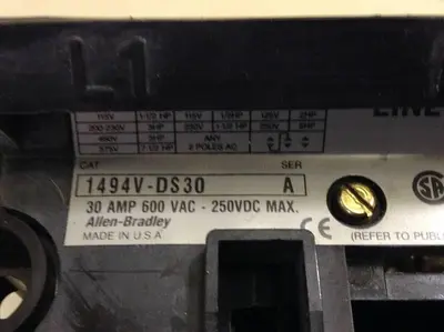 USED ALLEN BRADLEY 1494V-DS30 SER A