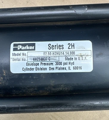 Used Parker 02.50 H2HU14 14.000 Cylinders Indiana US | J&J Industrial Supply #1333485