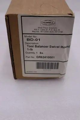 NEW HUBBELL BD-01 Tool Balancer 6 ft L Galvanized Steel 6HH07 STOCK H181A 783246008459