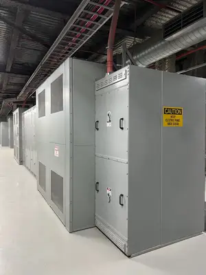 LV Double-Ended Unit Substation - 2 x 2000/3000kVA, 13.8kV Transformers w/ 600V MAGNUM DS Switchgear