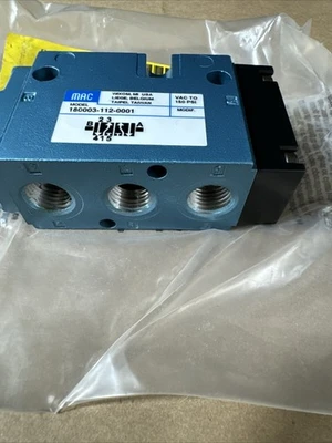 New | in-Stock MAC 180003-112-0001 Valves/Fittings | J&J Industrial Supply #500500
