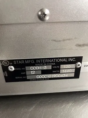 182-0055 Star Holman CCOH-3 Electric Countertop Convection Oven