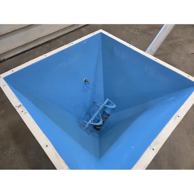 Used Taylor Products 2" Dia. Flex Auger Screw Conveyor w/ Loading Hopper