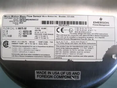 USED Micro Motion CMFS010 M324N2BAECZZ