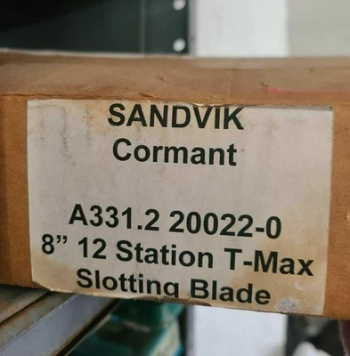 SANDVIK Coromant Indexable Facemill Cutter A331 2 20022 T-MAX 8" 12 Blade New