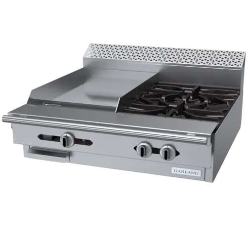 Garland C36-4-1M 36" 2 Burner Gas Range Top w/ Griddle - Modular, Natural Gas