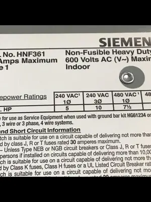 USED SIEMENS HNF361 VBII