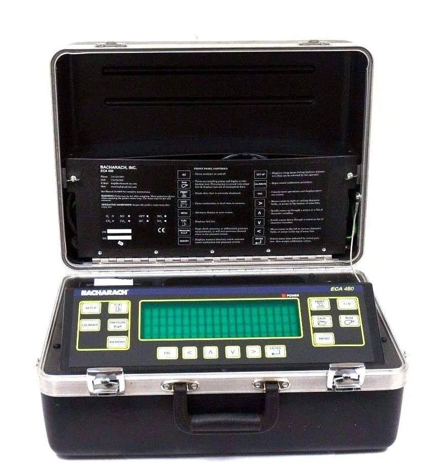 REFURBISHED BACHARACH ECA-450 ENVIRONMENTAL COMBUSTION ANALYZER 24-7221, ECA450, 247221