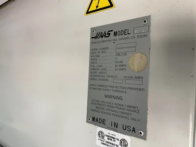 Haas VF-3 Vertical Machining Center, 20 HP