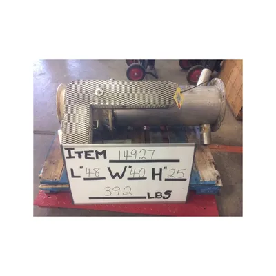 Used 10" Semco Rotary Airlock w/ Dual Shaft Agitated Hopper