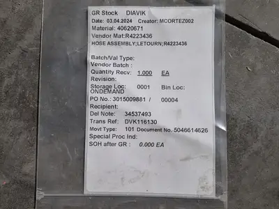 NEW LETOURNEAU R4223436