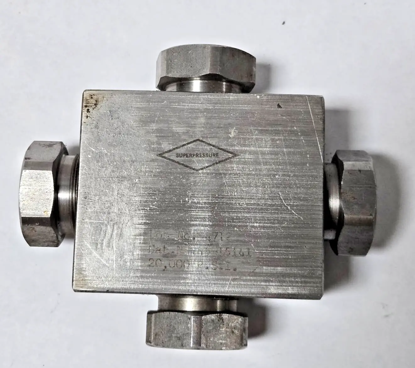 High Pressure Cross 20,000 PSI SUPERPRESSURE 45-15141