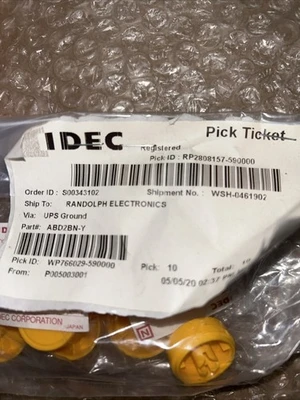 Large Lot of New various IDEC   Buttons & Caps See Photos + Warranty