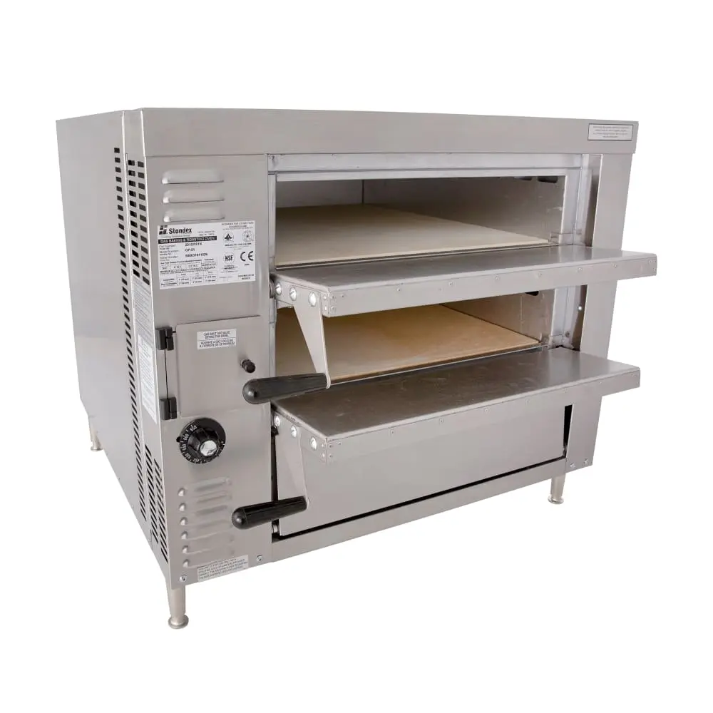 Bakers Pride GP-51 Hearthbake Countertop Double Multi-Purpose Deck Oven - Natural Gas