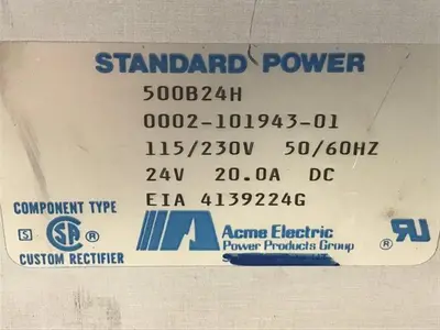 USED ACME ELECTRIC 500B24H