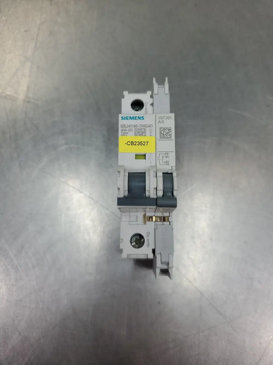 USED Siemens 5SJ4140-7HG40 Circuit Breaker w/5ST301 AS Circuit Breaker