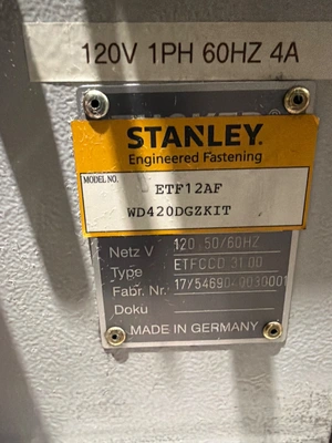 USED EMHART TEKNOLOGIES ETF12AF