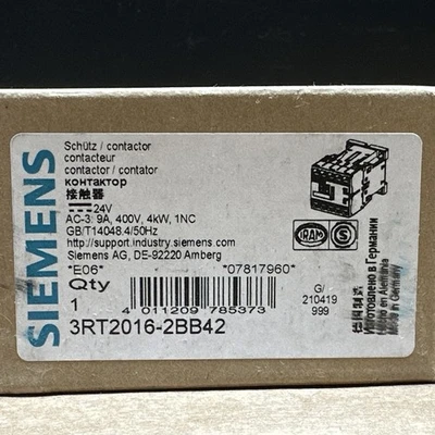 NEW Siemens 3RT2016-2BB42