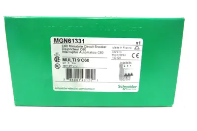 NEW SCHNEIDER ELECTRIC MGN61331 CIRCUIT BREAKER MULTI 9 C60