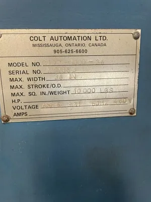 Used COLT AUTOMATION LTD. _UNKNOWN_ Coil Feed Lines Tennessee US | Pearl Equipment #1556206