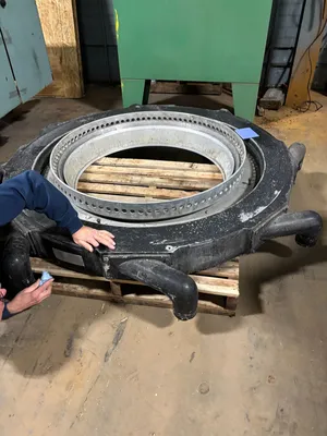 TECHFLOW 34" DUAL LIP AIR RING Air Rings, SIZE 30" - UP" | Mark One Machinery (1)