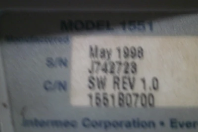 USED INTERMEC TECHNOLOGIES INTERMEC TECHNOLOGIES SABRE 1551