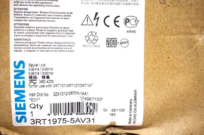 NEW SIEMENS 3RT1975-5AV31 COIL 3RT19755AV31