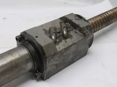 Wasino LG71 33" Ball Screw & Nut Assembly End Bearing is Bad