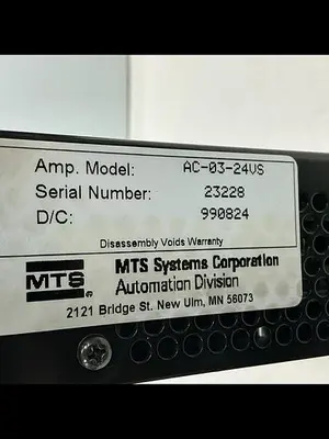 USED MTS SYSTEMS CO AC-03-24VS