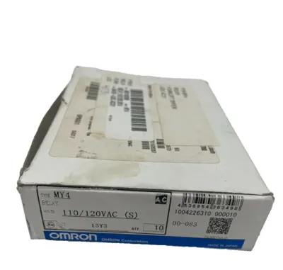 NEW OMRON MY4 MINIATURE POWER RELAY 13Y3Y1 110/120VAC LOT OF 10 PCS.