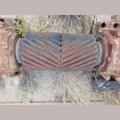 Used Dominion Rod Mill. 9.5 ft. x 14 ft. Long. 500 HP Motor.