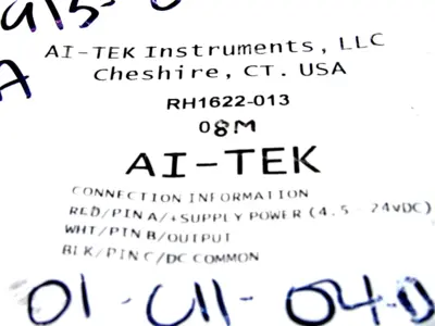 NEW AI- TEK INSTRUMENTS RH1622-013 SENSOR RH1622013