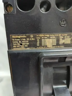 Used WESTINGHOUSE KA2225F Miscellaneous Equipment (Electrical & Power) | Surplus Asset Holdings #1196030