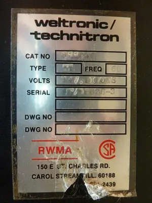 USED WELTRONIC WT-2000 811046