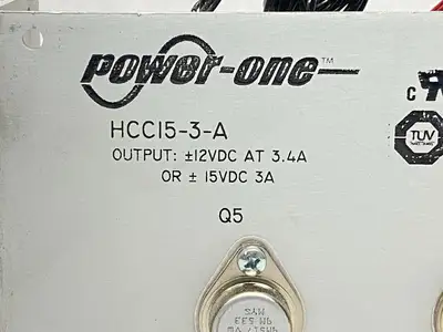 HCCI5-3-A | Power One  DC Power Supply 3.4A 12VDC / 3A 15VDC - Used