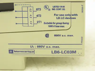 Telemecanique LD4-LC030 Integral 32 Motor Starter 3-Pole 32A 120V Coil