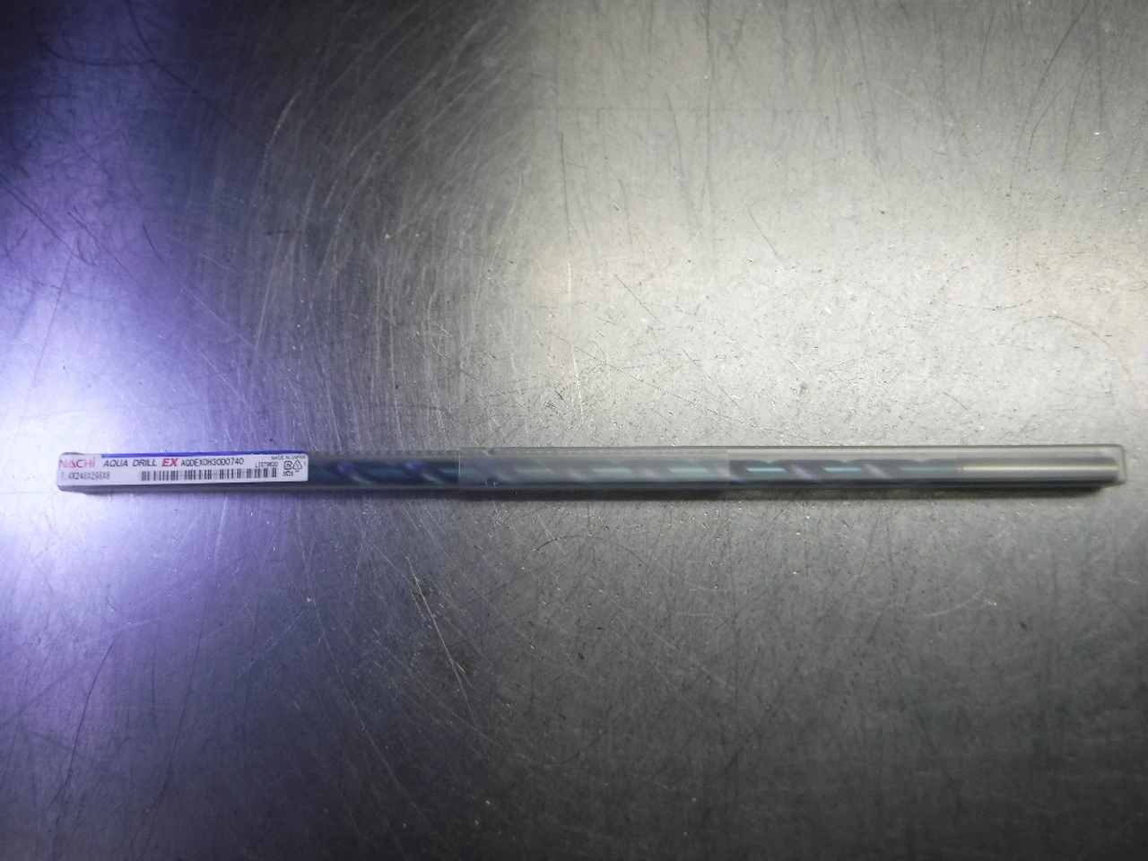 Nachi 7.4mm Coolant Thru Extra Long Carbide Drill AQDEXOh30d0740 (LOC3409)