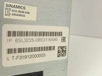 Siemens 6SL3225-0BE31-5AA0 Sinamics AC Drive 480V 25HP 18.5kW 36A