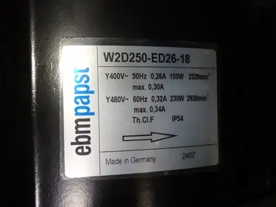 USED EBMPAPST W2D250ED2618