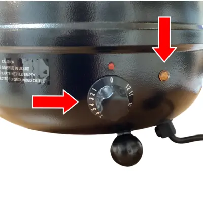 Compass Black Steel 10L Electric Soup Kettle