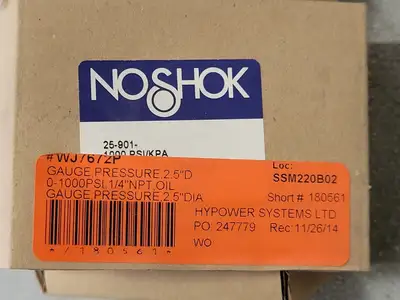 2 1/2" Pressure Gauge WJ7672P