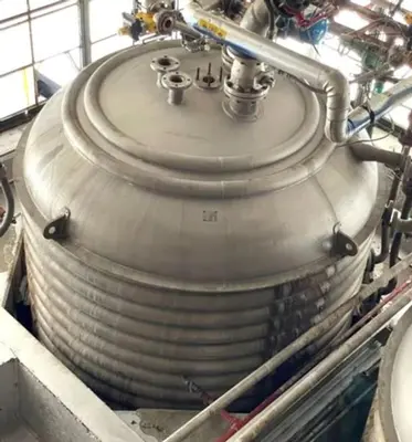 Reactor, 3,000 Gallon, Alloy 20, Jacketed, Agitated, 85 PSI/Full Vacuum, #5991744