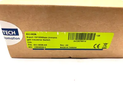 New | in-Stock Advantech Unmanaged Ethernet Switch 10/100Mbps 8-Port Network Switches Michigan US | Maverick Industrial Sales #1483024
