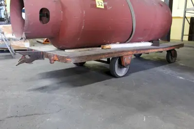1 TON X 3'6" W X 8' L DIE/MATERIAL CART. STOCK #0681624