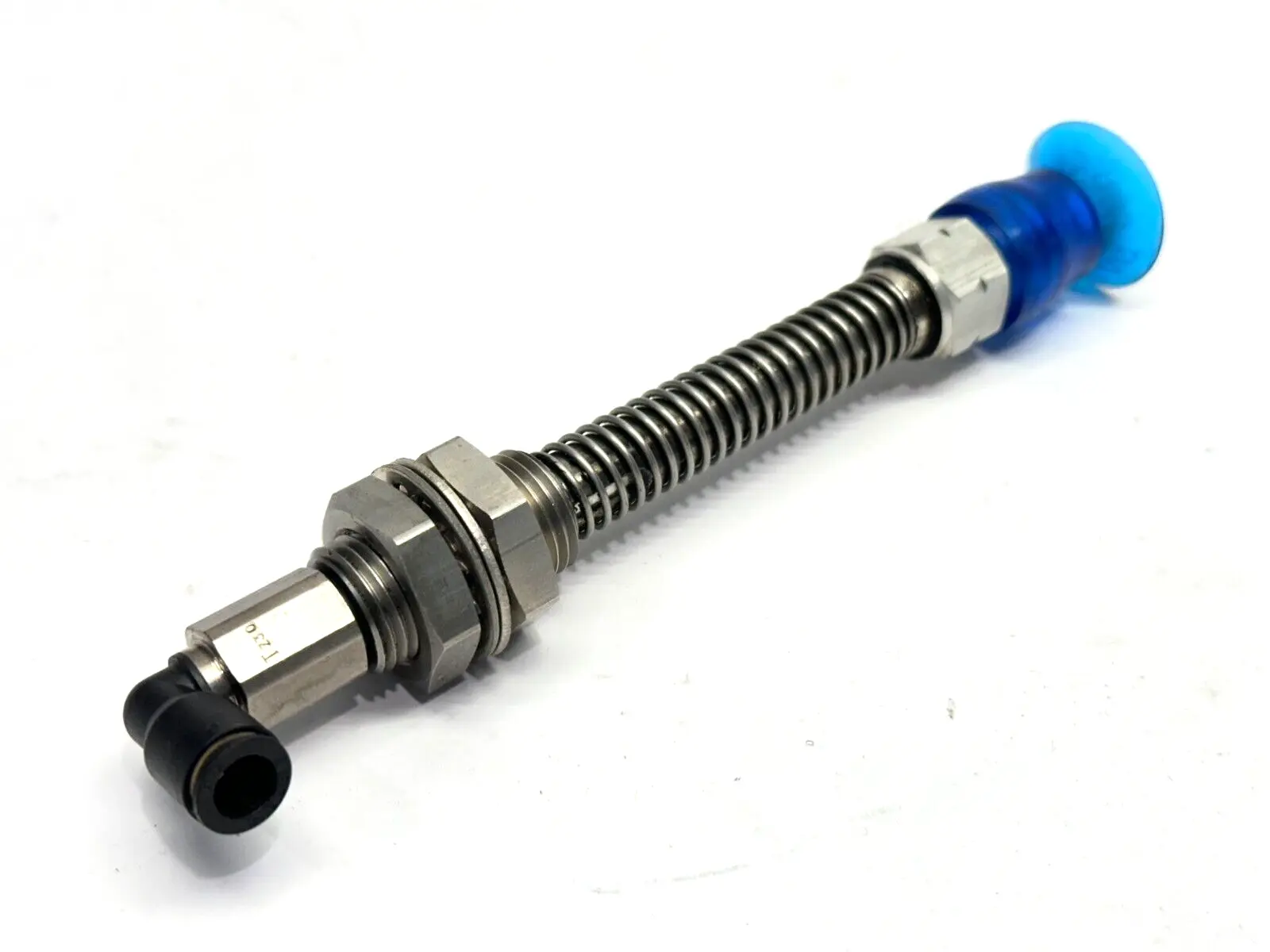 External Spring Vacuum Cup | Pneumatic  120mm Length 26mm Wide Suction Cups 1/4" OD - Used