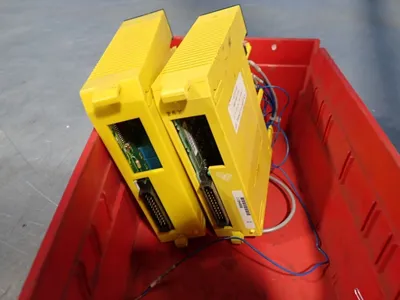 Used FANUC A03B0807C104 AID16D, A03B0807C161 Input / Output Modules | HGR 24 #733412