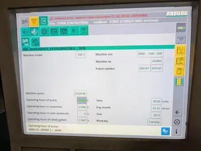 2017 ARBURG 920S-5000-1300/400 2-COLOR Injection Molding Horizontal/Vertical | Machinery Network (4)