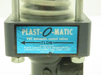 Plast-O-Matic DS075V-NO Pneumatic Controlled Valve 3/4" NPT Sch 80 PVC NO
