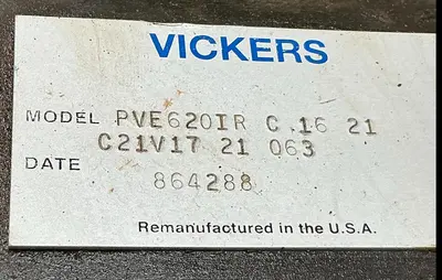 USED VICKERS PVE620IR C 16 21 C21V17 21 063